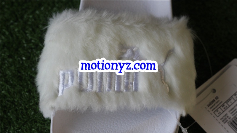 Puma Leadcat Fenty Fur Slide White